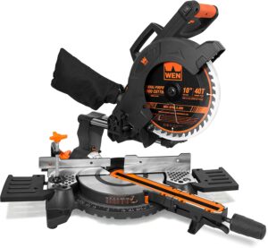 WEN-MM1011-15-Amp-1-Single-Bevel-Compact-Sliding-Compound-Miter-Saw-with-Laser